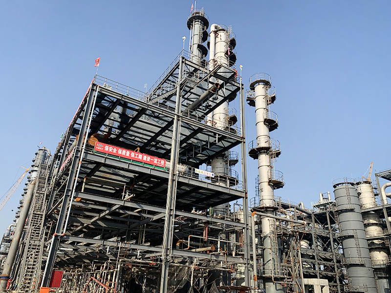 山西省沃能化工管廊架、框架設(shè)備及壓縮機(jī)廠房制作安裝工程