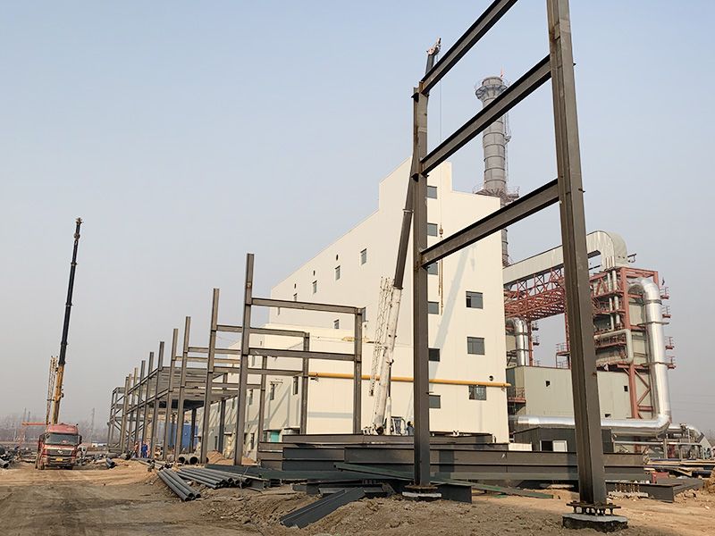 山西省沃能化工管廊架、框架設(shè)備及壓縮機(jī)廠房制作安裝工程
