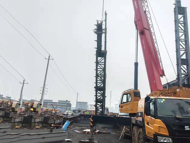 山西省沃能化工管廊架、框架設(shè)備及壓縮機(jī)廠房制作安裝工程